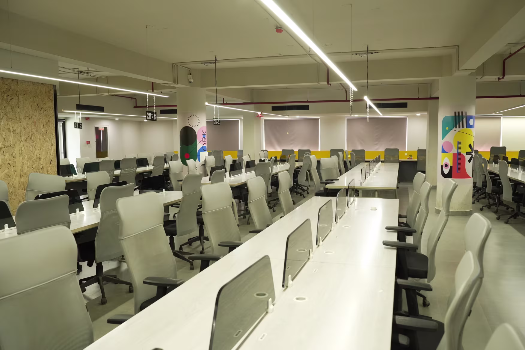 High-tech boardroom with video conferencing